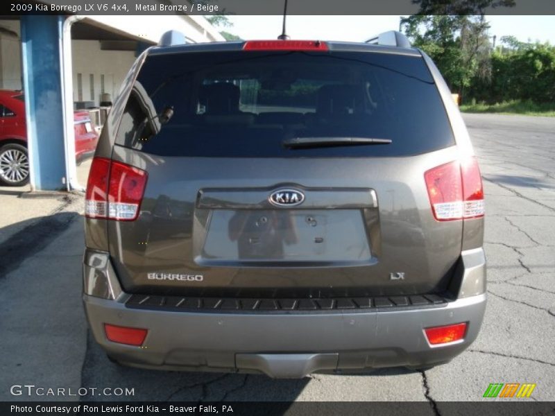 Metal Bronze / Beige 2009 Kia Borrego LX V6 4x4