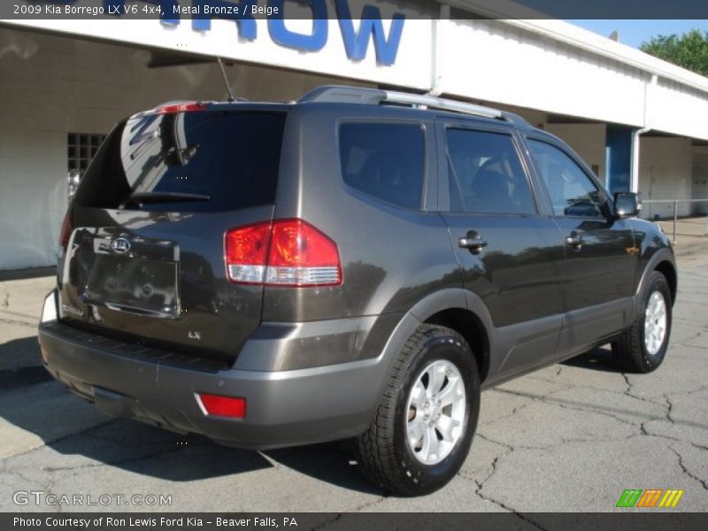 Metal Bronze / Beige 2009 Kia Borrego LX V6 4x4