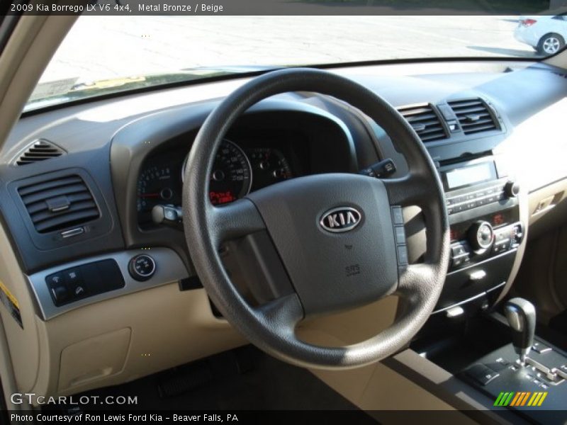 Metal Bronze / Beige 2009 Kia Borrego LX V6 4x4