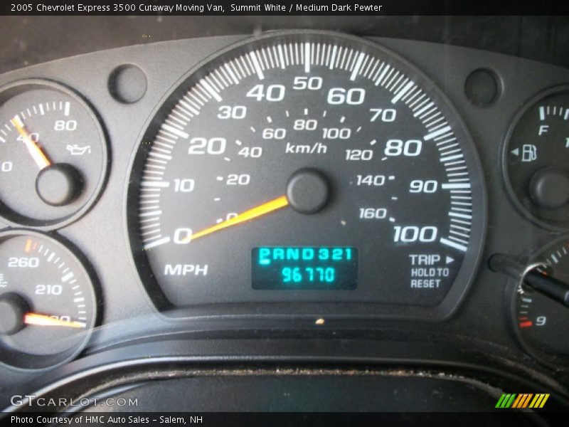 Summit White / Medium Dark Pewter 2005 Chevrolet Express 3500 Cutaway Moving Van