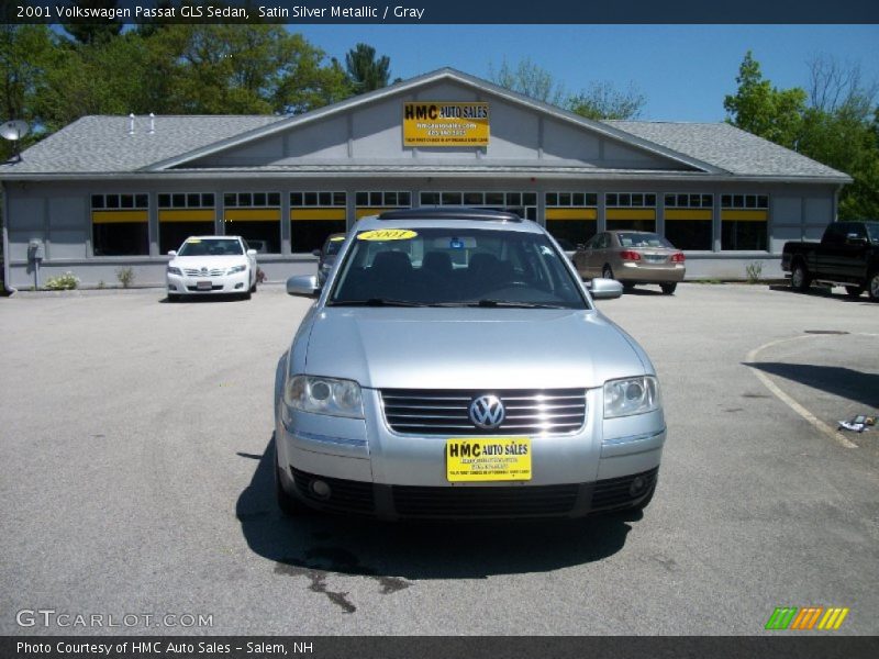 Satin Silver Metallic / Gray 2001 Volkswagen Passat GLS Sedan
