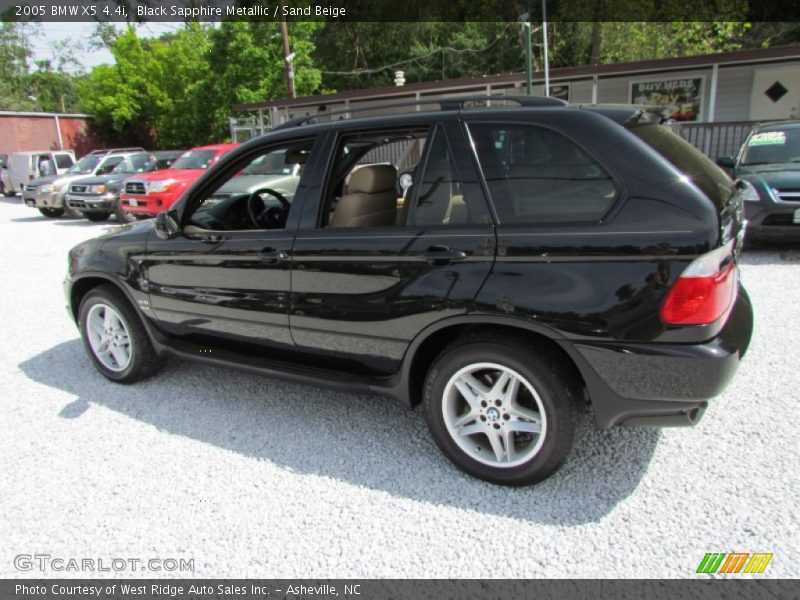 Black Sapphire Metallic / Sand Beige 2005 BMW X5 4.4i