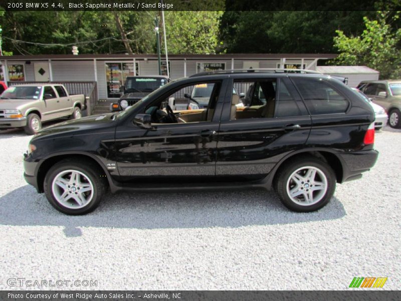 Black Sapphire Metallic / Sand Beige 2005 BMW X5 4.4i