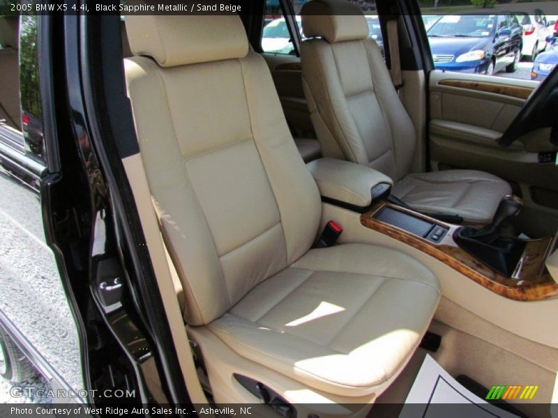 Black Sapphire Metallic / Sand Beige 2005 BMW X5 4.4i