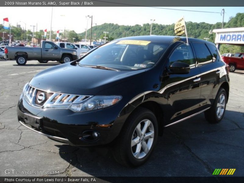Super Black / Black 2009 Nissan Murano SL AWD