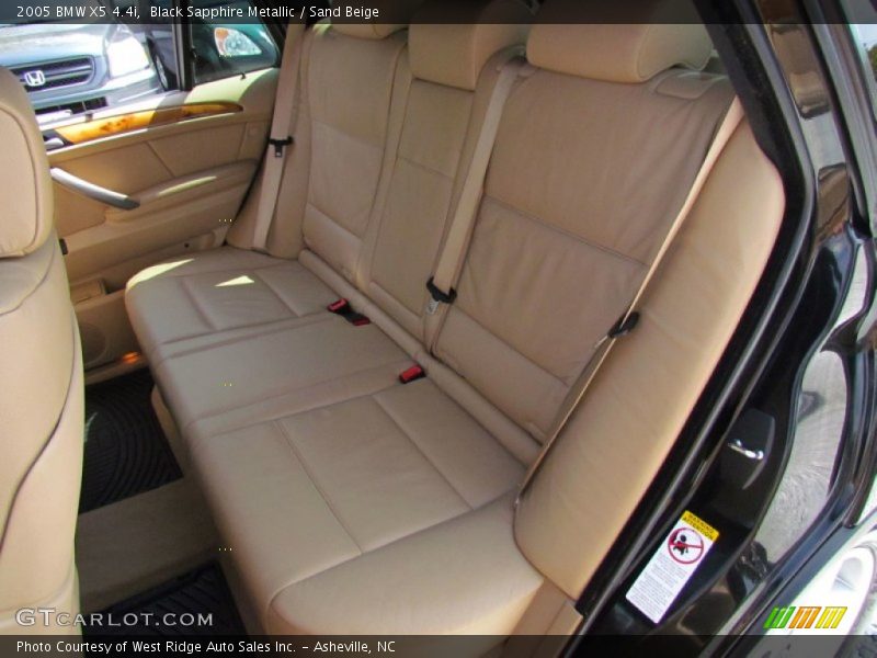 Black Sapphire Metallic / Sand Beige 2005 BMW X5 4.4i