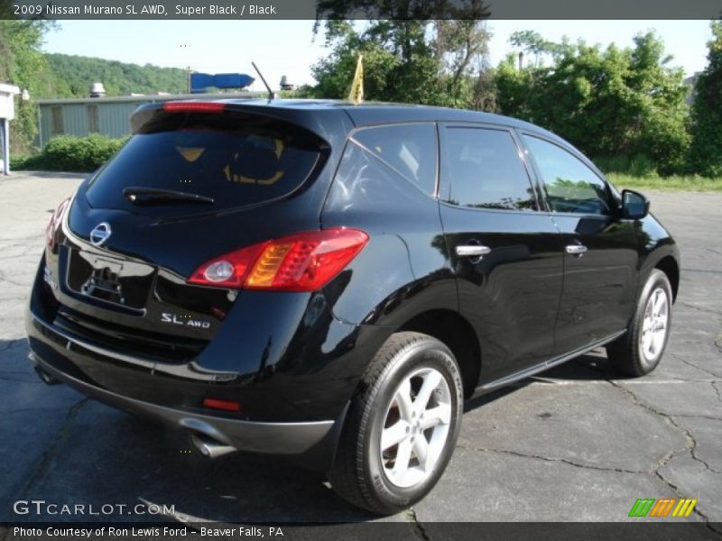 Super Black / Black 2009 Nissan Murano SL AWD