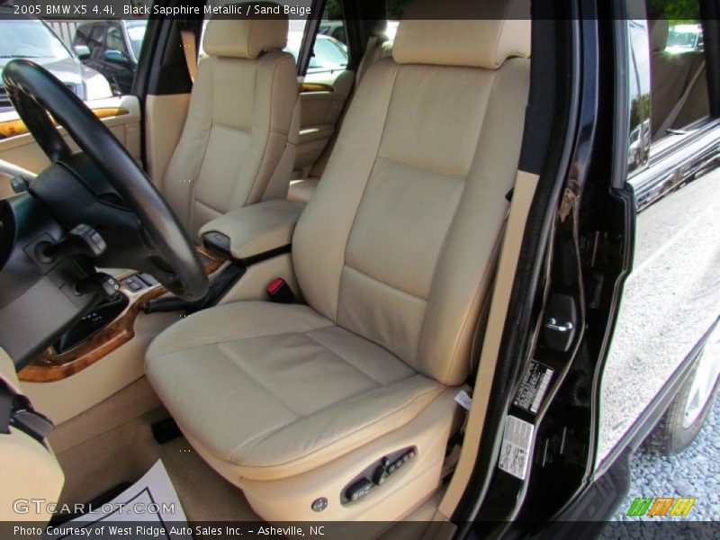 Black Sapphire Metallic / Sand Beige 2005 BMW X5 4.4i