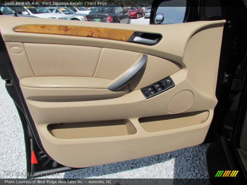 Black Sapphire Metallic / Sand Beige 2005 BMW X5 4.4i