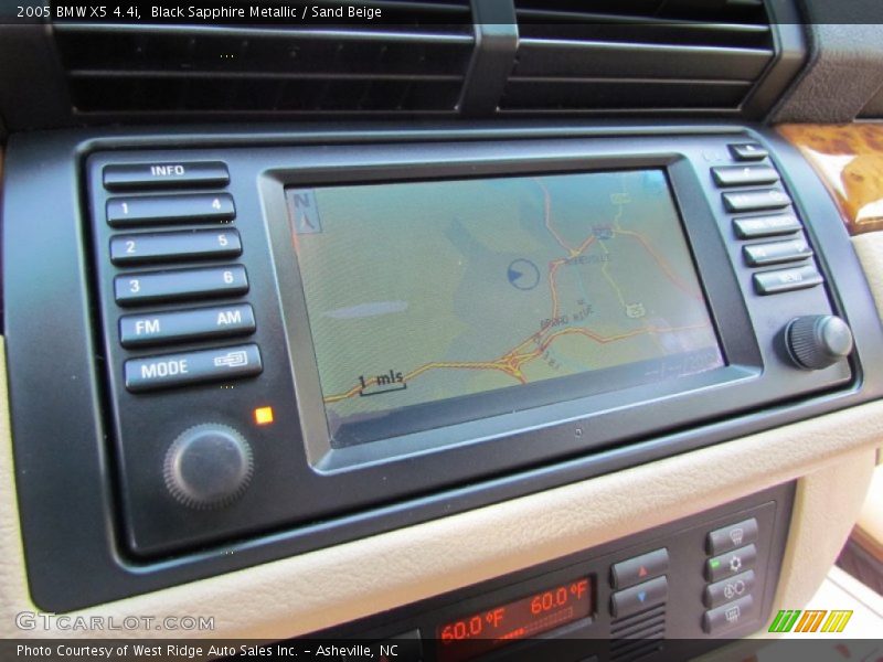 Black Sapphire Metallic / Sand Beige 2005 BMW X5 4.4i
