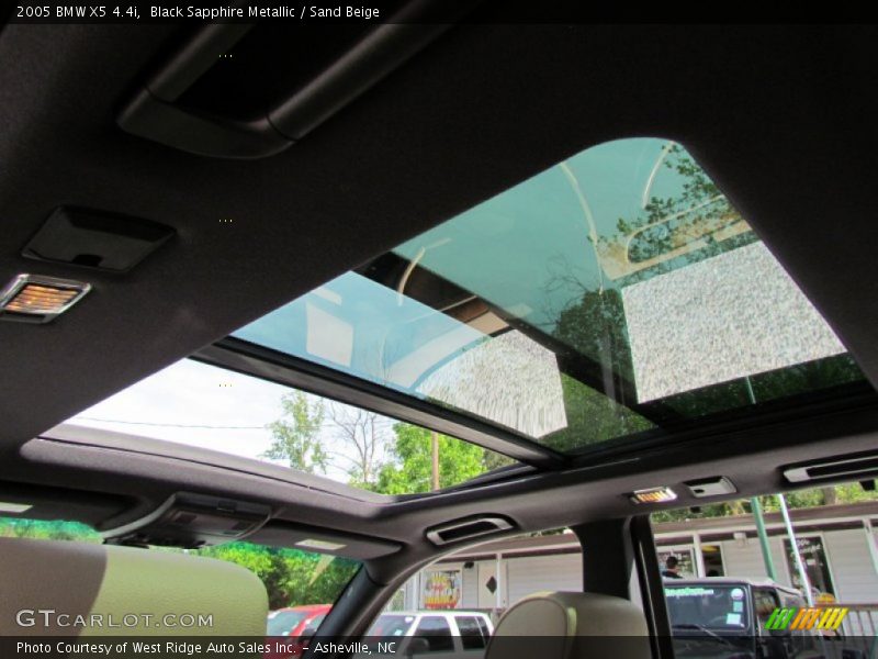 Black Sapphire Metallic / Sand Beige 2005 BMW X5 4.4i
