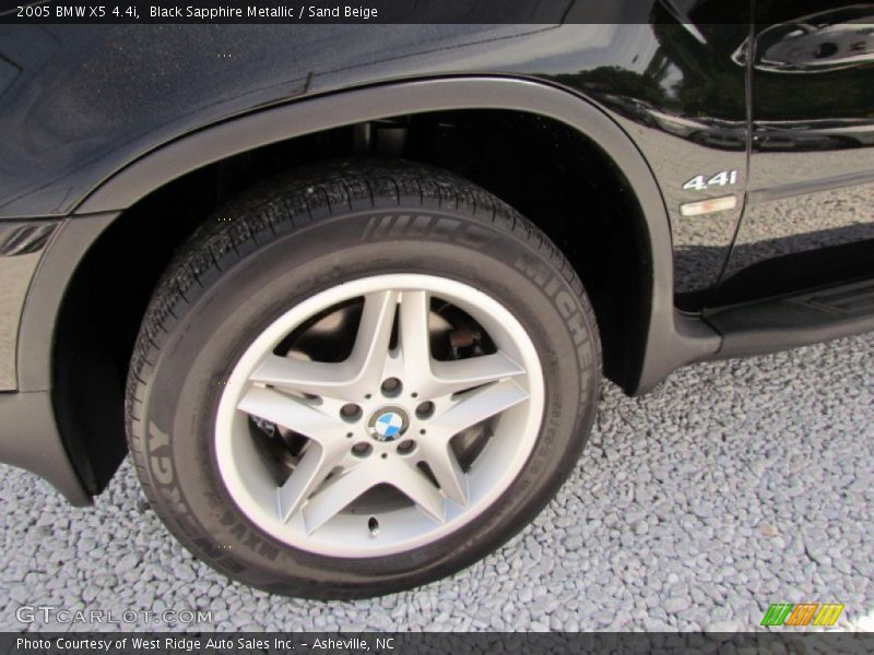 Black Sapphire Metallic / Sand Beige 2005 BMW X5 4.4i