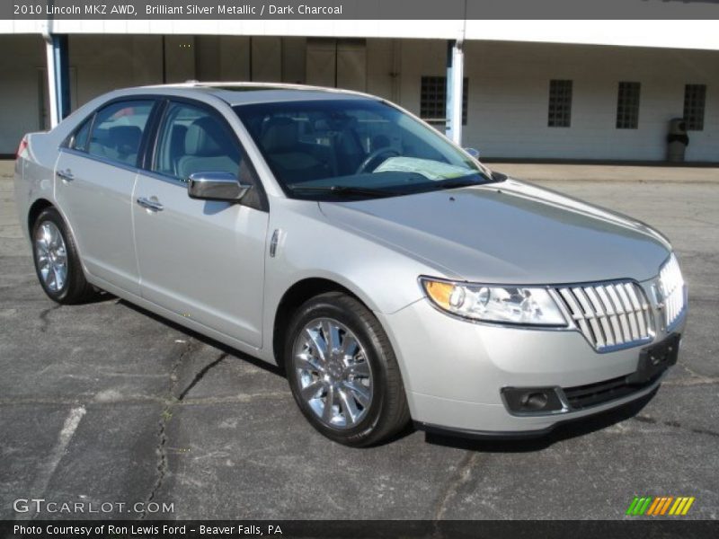 Brilliant Silver Metallic / Dark Charcoal 2010 Lincoln MKZ AWD