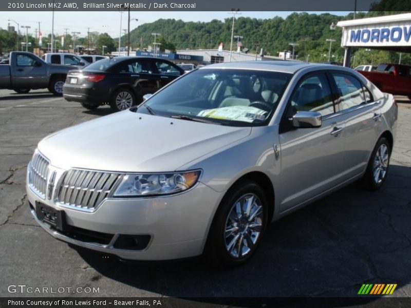 Brilliant Silver Metallic / Dark Charcoal 2010 Lincoln MKZ AWD