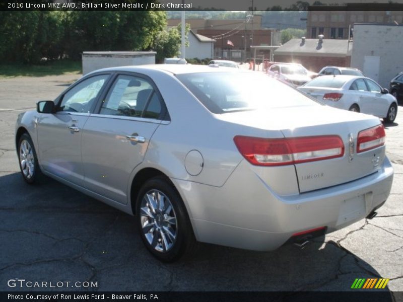 Brilliant Silver Metallic / Dark Charcoal 2010 Lincoln MKZ AWD