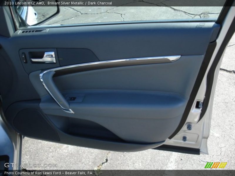 Brilliant Silver Metallic / Dark Charcoal 2010 Lincoln MKZ AWD