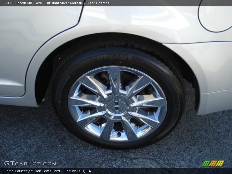 Brilliant Silver Metallic / Dark Charcoal 2010 Lincoln MKZ AWD