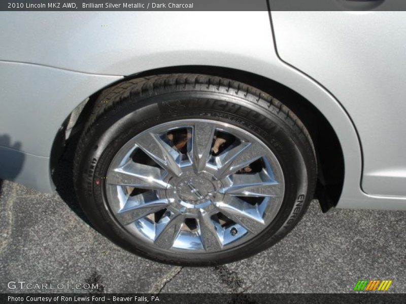 Brilliant Silver Metallic / Dark Charcoal 2010 Lincoln MKZ AWD