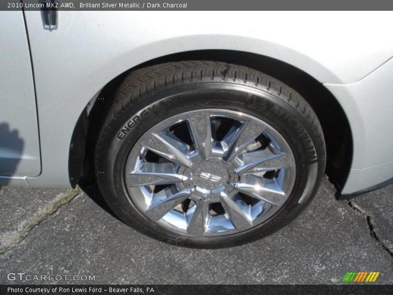 Brilliant Silver Metallic / Dark Charcoal 2010 Lincoln MKZ AWD