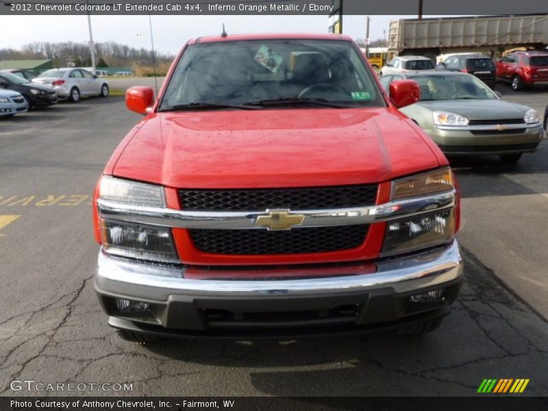  2012 Colorado LT Extended Cab 4x4 Inferno Orange Metallic