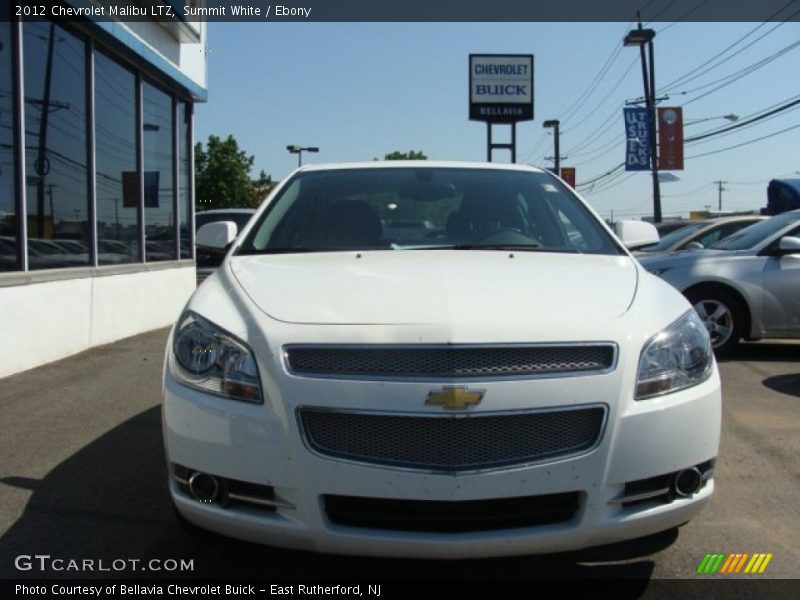 Summit White / Ebony 2012 Chevrolet Malibu LTZ