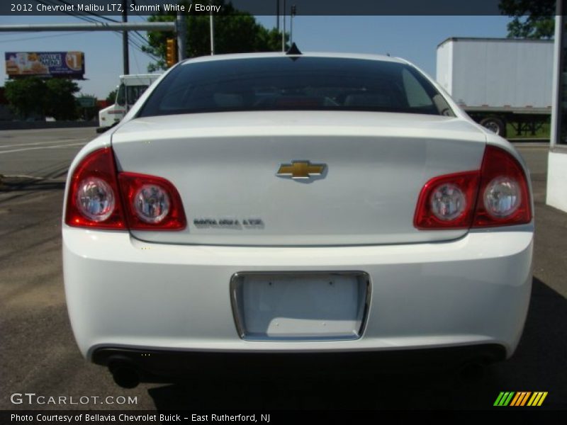 Summit White / Ebony 2012 Chevrolet Malibu LTZ