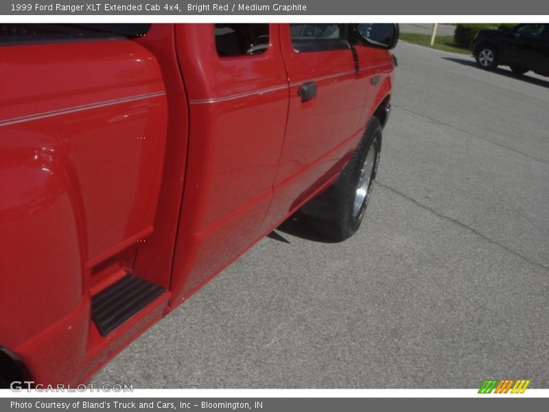Bright Red / Medium Graphite 1999 Ford Ranger XLT Extended Cab 4x4