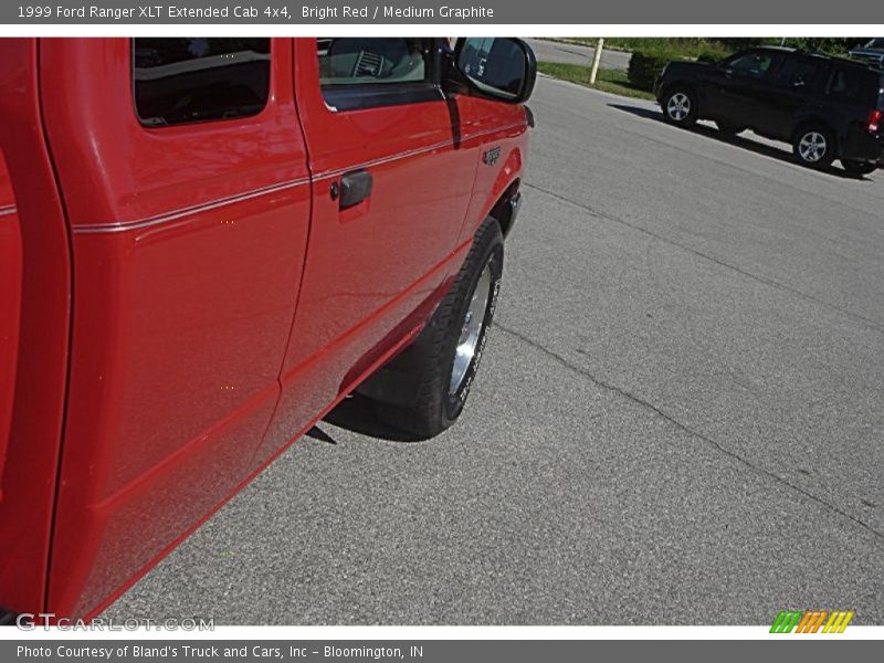 Bright Red / Medium Graphite 1999 Ford Ranger XLT Extended Cab 4x4