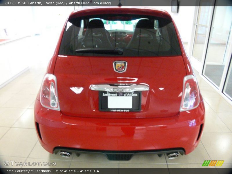 Rosso (Red) / Abarth Nero Cloth (Black) 2012 Fiat 500 Abarth