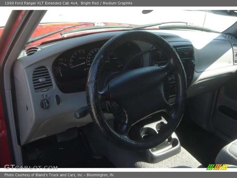 Bright Red / Medium Graphite 1999 Ford Ranger XLT Extended Cab 4x4