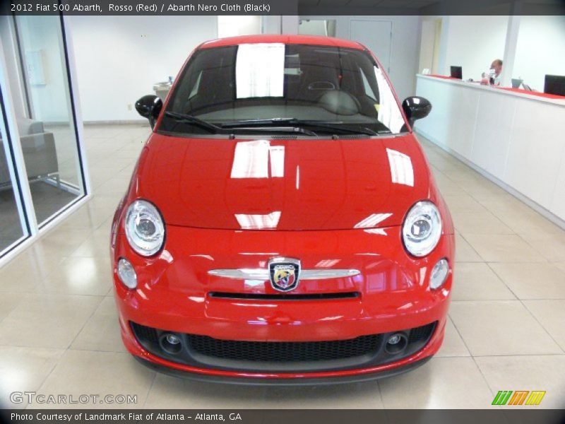 Rosso (Red) / Abarth Nero Cloth (Black) 2012 Fiat 500 Abarth