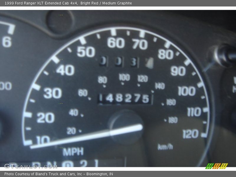 Bright Red / Medium Graphite 1999 Ford Ranger XLT Extended Cab 4x4