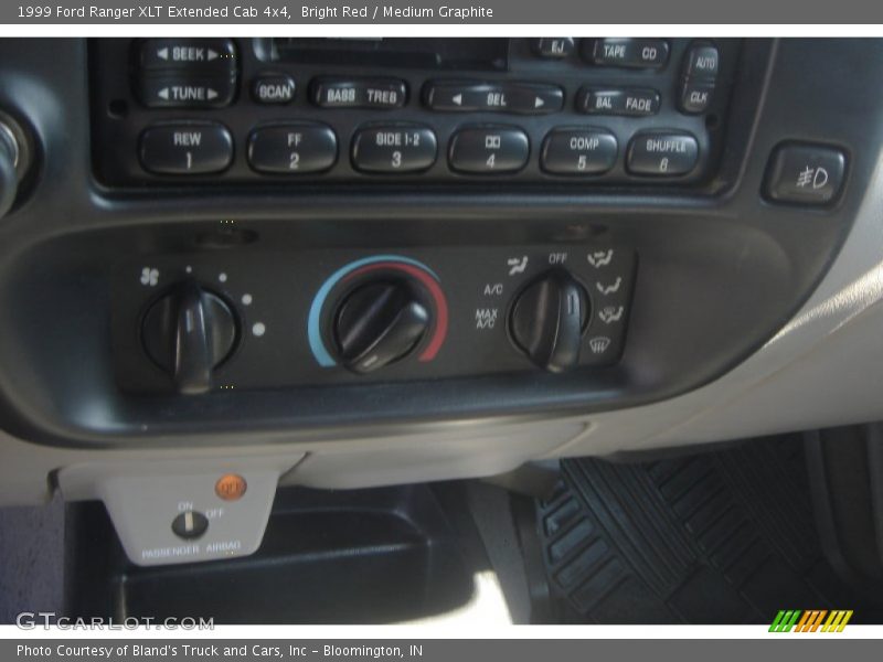 Bright Red / Medium Graphite 1999 Ford Ranger XLT Extended Cab 4x4