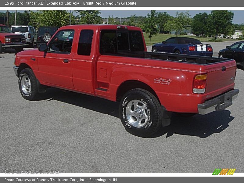 Bright Red / Medium Graphite 1999 Ford Ranger XLT Extended Cab 4x4