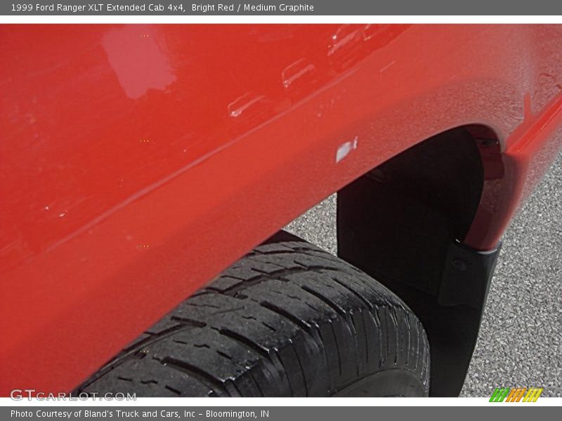 Bright Red / Medium Graphite 1999 Ford Ranger XLT Extended Cab 4x4