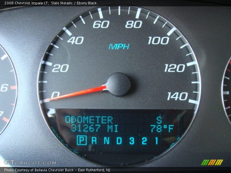 Slate Metallic / Ebony Black 2008 Chevrolet Impala LT