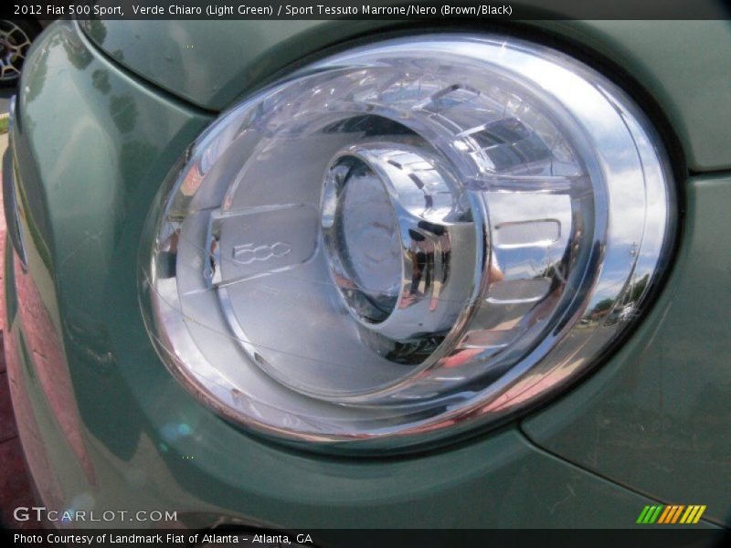 Verde Chiaro (Light Green) / Sport Tessuto Marrone/Nero (Brown/Black) 2012 Fiat 500 Sport