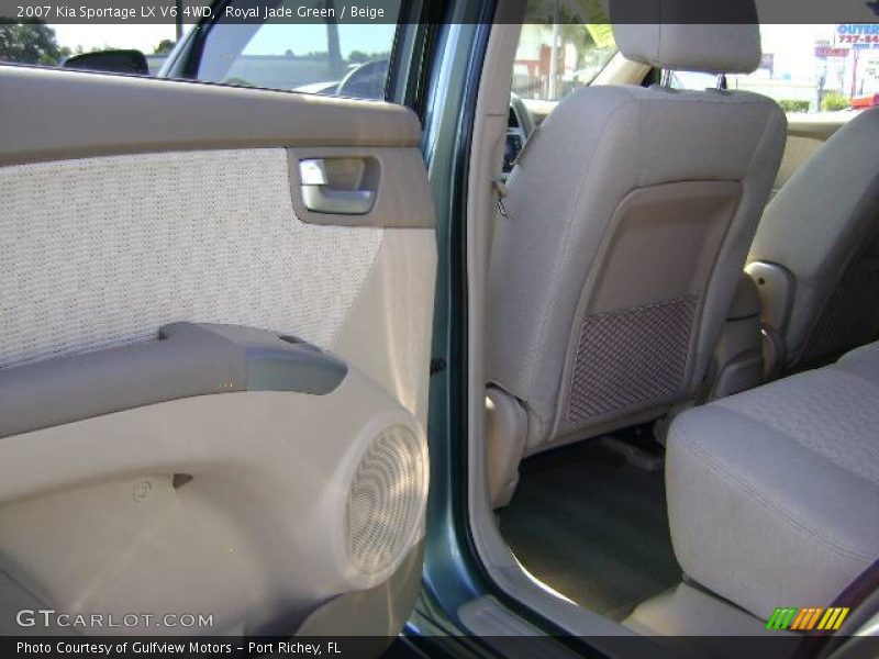 Royal Jade Green / Beige 2007 Kia Sportage LX V6 4WD