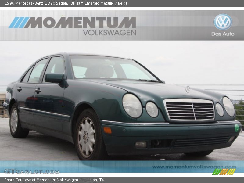 Brilliant Emerald Metallic / Beige 1996 Mercedes-Benz E 320 Sedan
