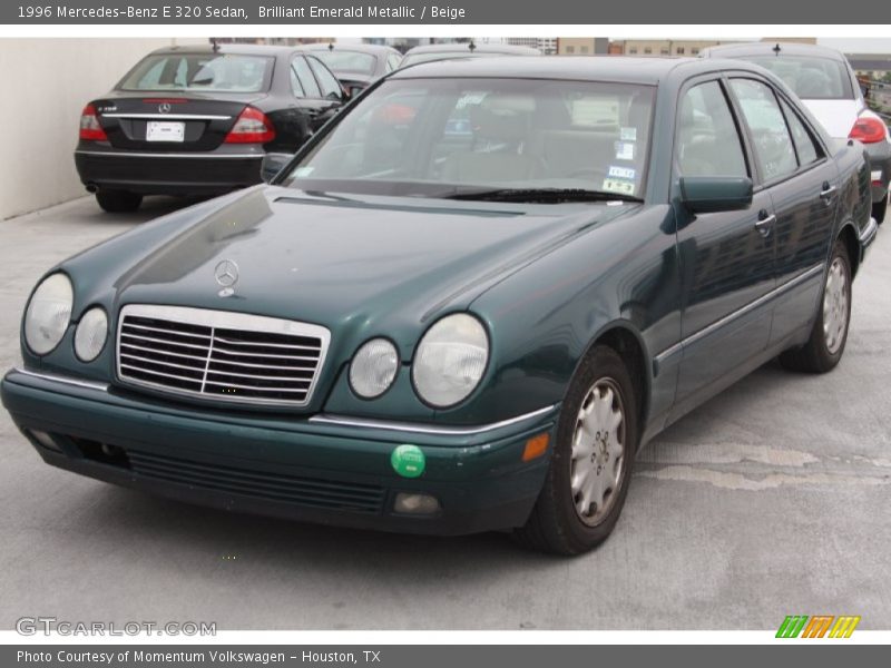 Brilliant Emerald Metallic / Beige 1996 Mercedes-Benz E 320 Sedan