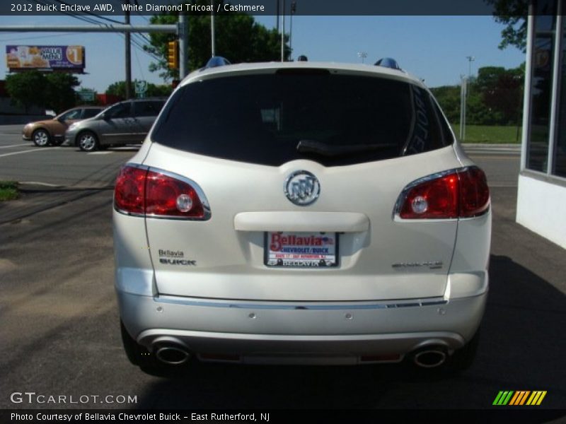 White Diamond Tricoat / Cashmere 2012 Buick Enclave AWD