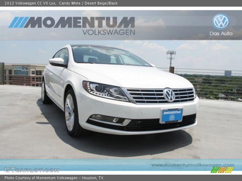 Candy White / Desert Beige/Black 2013 Volkswagen CC V6 Lux