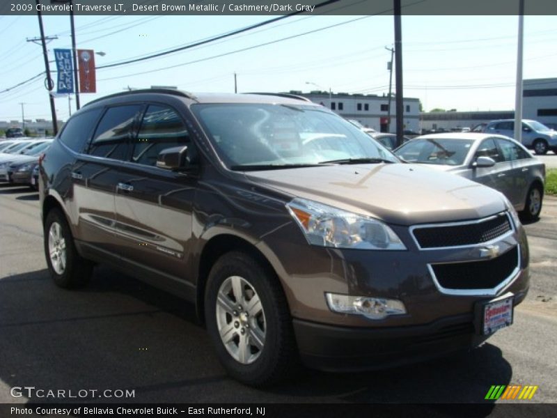 Desert Brown Metallic / Cashmere/Dark Gray 2009 Chevrolet Traverse LT