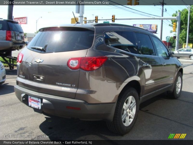 Desert Brown Metallic / Cashmere/Dark Gray 2009 Chevrolet Traverse LT