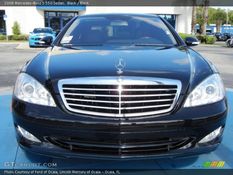 Black / Black 2008 Mercedes-Benz S 550 Sedan