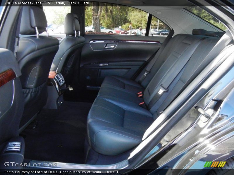 Black / Black 2008 Mercedes-Benz S 550 Sedan