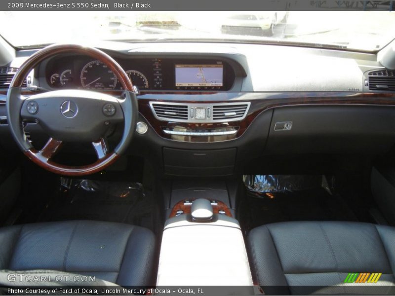 Black / Black 2008 Mercedes-Benz S 550 Sedan