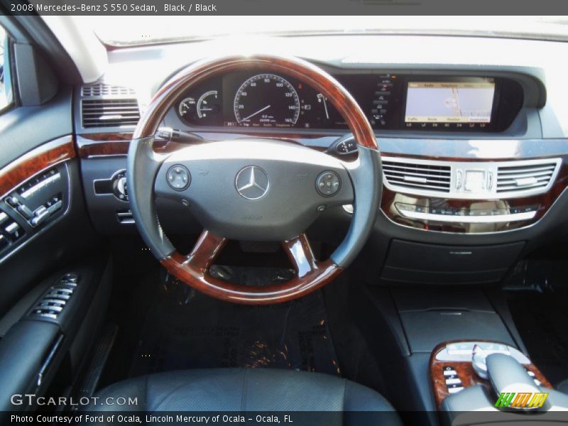 Black / Black 2008 Mercedes-Benz S 550 Sedan