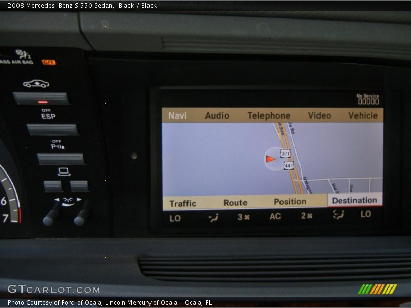 Black / Black 2008 Mercedes-Benz S 550 Sedan