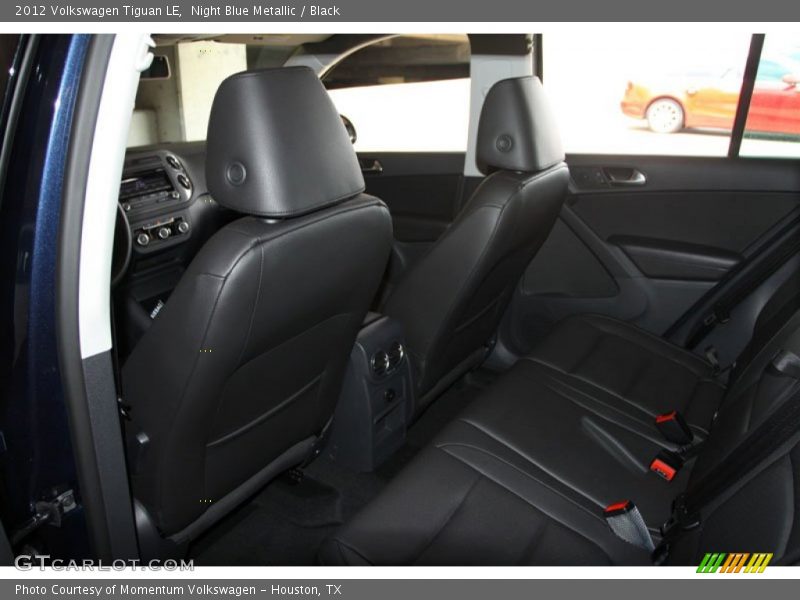 Night Blue Metallic / Black 2012 Volkswagen Tiguan LE